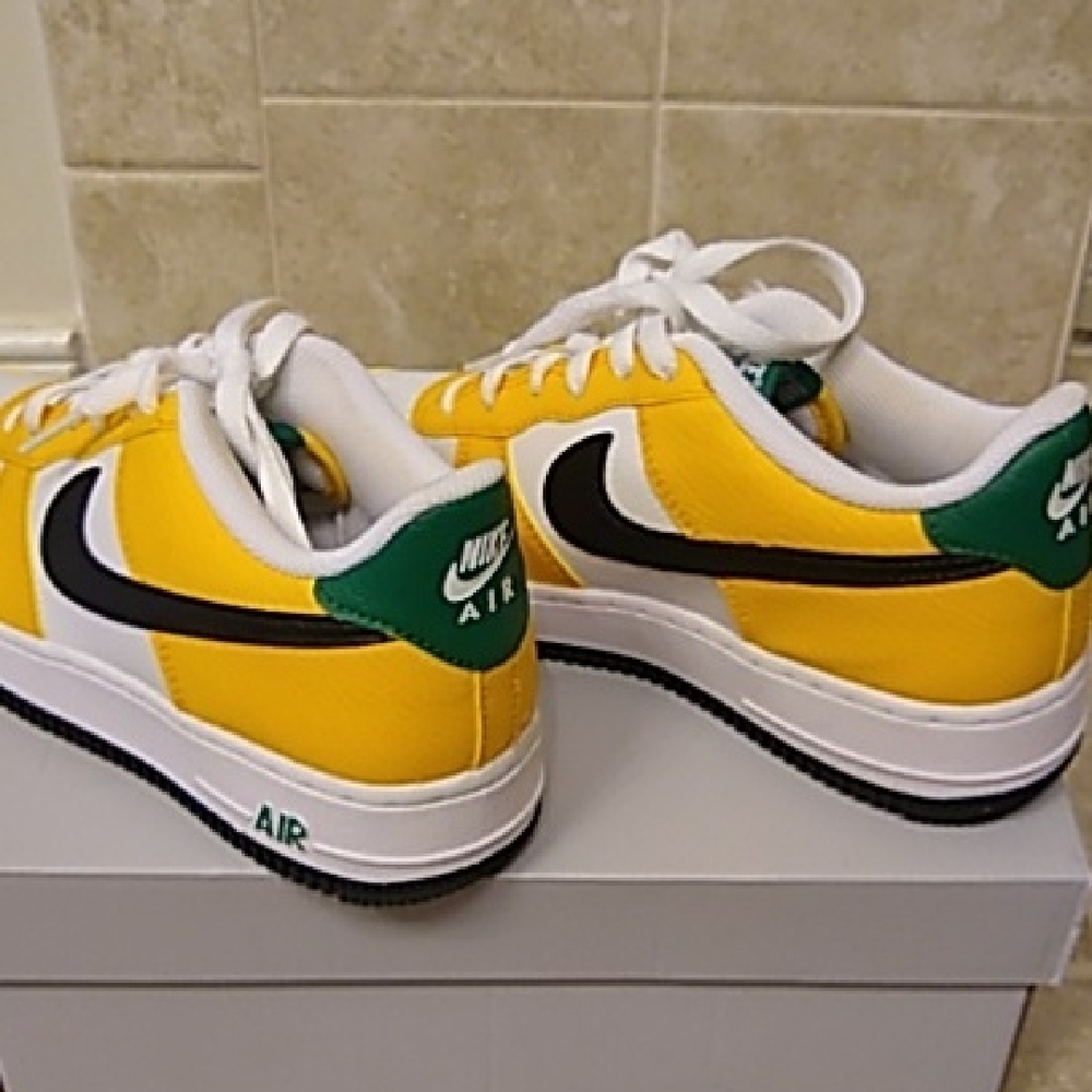 Nike Kids Sneakers in Yellow, Green, and Black